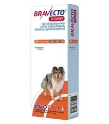 Таблетка для собак MSD Bravecto TriUNO от блох, клещей и глистов, вес 5,0-10,0 кг, 1 шт