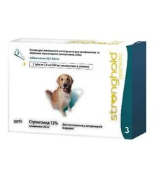 Капли для собак Zoetis Стронгхолд 12%, на вес 20-40 кг, 2 мл, 3 шт
