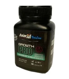Витамины для мелких пород собак AnimAll VetLine Growth PRO для увеличения мышечной массы, 90 шт