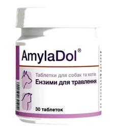 Добавки для собак и кошек Dolfos АмилаДол для улучшения пищеварения, 30 шт