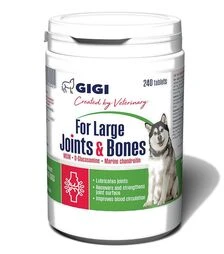 Добавки для собак GiGi For Large Joints & Bones для поддержки суставов, 240 шт