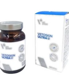 Капсули для собак і котів VetExpert ВетоСкін Ультра для здоров'я шкіри та шерсті, 60 шт