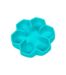 Миска для собак і котів WAUDOG Silicone для повільного харчування, блакитна, 450 мл