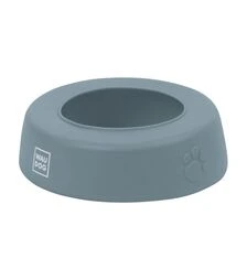 Миска-непроливайка для собак і котів WAUDOG Silicone сіра, 750 мл