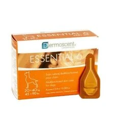 Краплі для собак Dermoscent Essential 6 для догляду за шкірою та шерстю, на вагу 20-40 кг, 4 шт