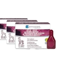 Капли для собак и кошек Dermoscent ATOP 7 для ухода за кожей, на вес 20-40 кг, 4 шт
