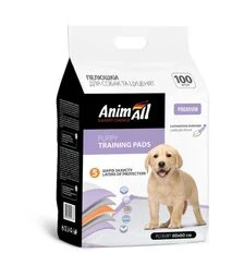 Пелюшки для собак і цуценят AnimAll Puppy Training Pads з ароматом лаванди, 60х60 см, 100 шт