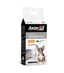 Пелюшки для собак і цуценят AnimAll Puppy Training Pads з активованим вугіллям, 60х60 см, 50 шт