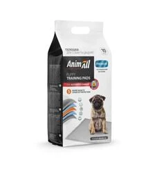 Пелюшки для собак і цуценят AnimAll Puppy Training Pads з активованим вугіллям, 60х90 см, 10 шт