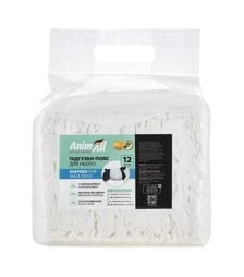 Підгузки-пояси для собак чоловічої статі AnimAll з малюнком, XL, 12-30 кг, 80х20 см, 12 шт