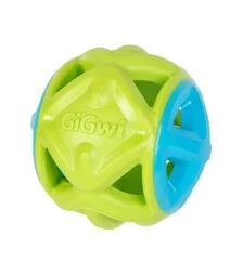 Игрушка для собак GiGwi Basic EDGE Мяч резиновый, салатовый, 9 см