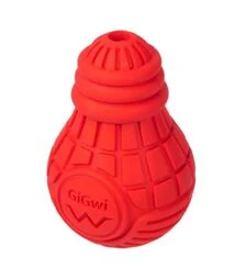 Іграшка для собак GiGwi Bulb Rubber Лампочка гумова, червона, M