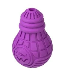 Іграшка для собак GiGwi Bulb Rubber Лампочка гумова, фіолетова, L