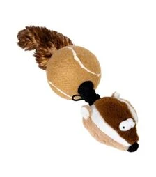 Іграшка для собак GiGwi Catch&Fetch Борсук з двома пищалками, 32 см