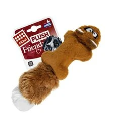 Іграшка для собак GiGwi Plush Friendz Білка з двома пищалками, 24 см
