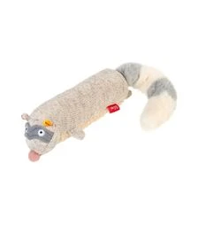 Іграшка для собак GiGwi Plush Friendz Єнот з пищалкою, 17 см