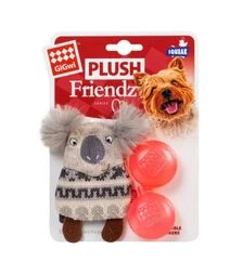 Іграшка для собак GiGwi Plush Friendz Коала з пищалкою, 10 см