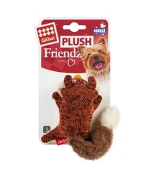 Іграшка для собак GiGwi Plush Friendz Лисиця з пищалкою, 9 см
