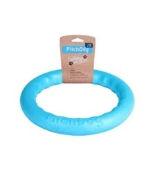 Іграшка для собак PitchDog 30 Кільце для апортування, блакитне, 28 см