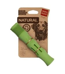 Іграшка для собак WAUDOG Fun Natural Палиця гумова, зелена, 18 см