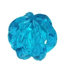 Іграшка для собак WAUDOG Fun Durable Дихаючий м'яч гумовий, блакитний, 7 см