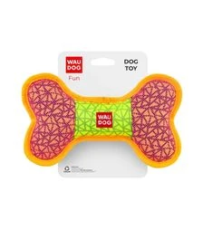 Іграшка для собак WAUDOG Fun Кістка, рожева, 20х12 см