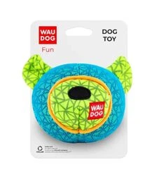 Іграшка для собак WAUDOG Fun Ведмідь, блакитний, 12х11 см
