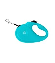 Повідець-рулетка для собак CoLLaR до 12 кг, світловідбивний, блакитний, 3 м