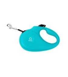 Повідець-рулетка для собак CoLLaR до 15 кг, світловідбивний, блакитний, 5 м