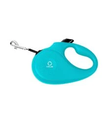 Повідець-рулетка для собак CoLLaR до 50 кг, світловідбивний, блакитний, 5 м