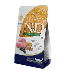 Низкозерновой сухой корм для кошек Farmina N&D с ягненком и черникой, 5 кг