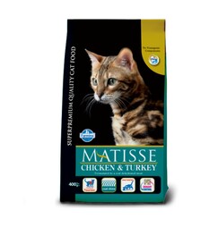Сухий корм для котів Farmina Matisse з куркою та індичкою, 400 г