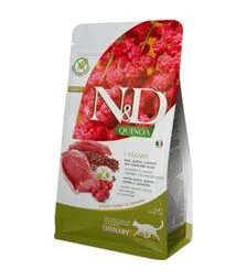 Беззерновий сухий корм для котів Farmina N&D Quinoa Urinary для профілактики сечокам'яної хвороби, з качкою, кіноа, журавлиною та ромашкою, 300 г