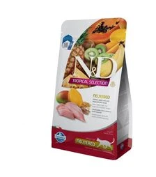 Низкозерновой сухой корм для стерилизованных кошек Farmina N&D Tropical Selection с курицей и тропическими фруктами, 1,5 кг