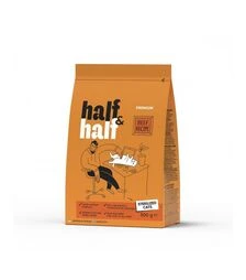 Сухий корм для стерилізованих котів Half&Half з яловичиною, 300 г