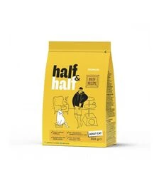 Сухой корм для кошек Half&Half с говядиной, 300 г