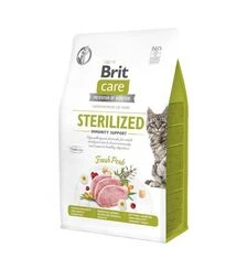 Беззерновой сухой корм для стерилизованных кошек Brit Care Cat Grain Free для поддержки иммунитета, со свининой, 400 г
