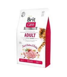 Беззерновой сухой корм для кошек Brit Care Cat Grain Free Adult Activity Support с индейкой и курицей, 2 кг