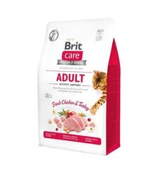 Беззерновой сухой корм для кошек Brit Care Cat Grain Free Adult Activity Support с индейкой и курицей, 400 г