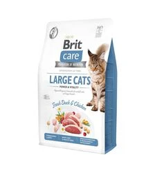 Беззерновой сухой корм для кошек Brit Care Cat Grain Free с уткой и курицей, 2 кг