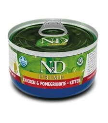 Беззерновой влажный корм для котят Farmina N&D Prime с курицей и гранатом, 70 г