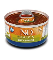 Беззерновой влажный корм для кошек Farmina N&D Pumpkin с уткой и тыквой, 70 г