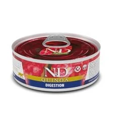 Дієтичний вологий корм для котів Farmina N&D Quinoa Digestion при порушеннях травлення, з ягням та кіноа, 80 г