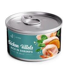 Влажный корм для котят Savory филе курицы с креветками в желе, 70 г