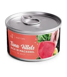 Влажный корм для кошек Savory филе тунца с макрелью в желе, 70 г