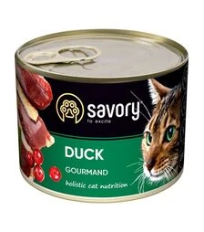 Влажный корм для кошек Savory с уткой, 200 г