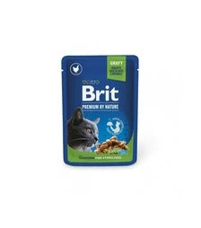 Влажный корм для стерилизованных кошек Brit Premium с курицей, 100 г