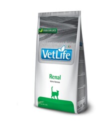 Лечебный сухой корм для кошек Farmina Vet Life Renal для поддержания функции почек, 2 кг
