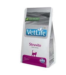 Лечебный сухой корм для кошек Farmina Vet Life Struvite для растворения струвитных уролитов, 400 г