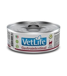 Лечебный влажный корм для кошек Farmina Vet Life Gastrointestinal при заболеваниях ЖКТ, 85 г